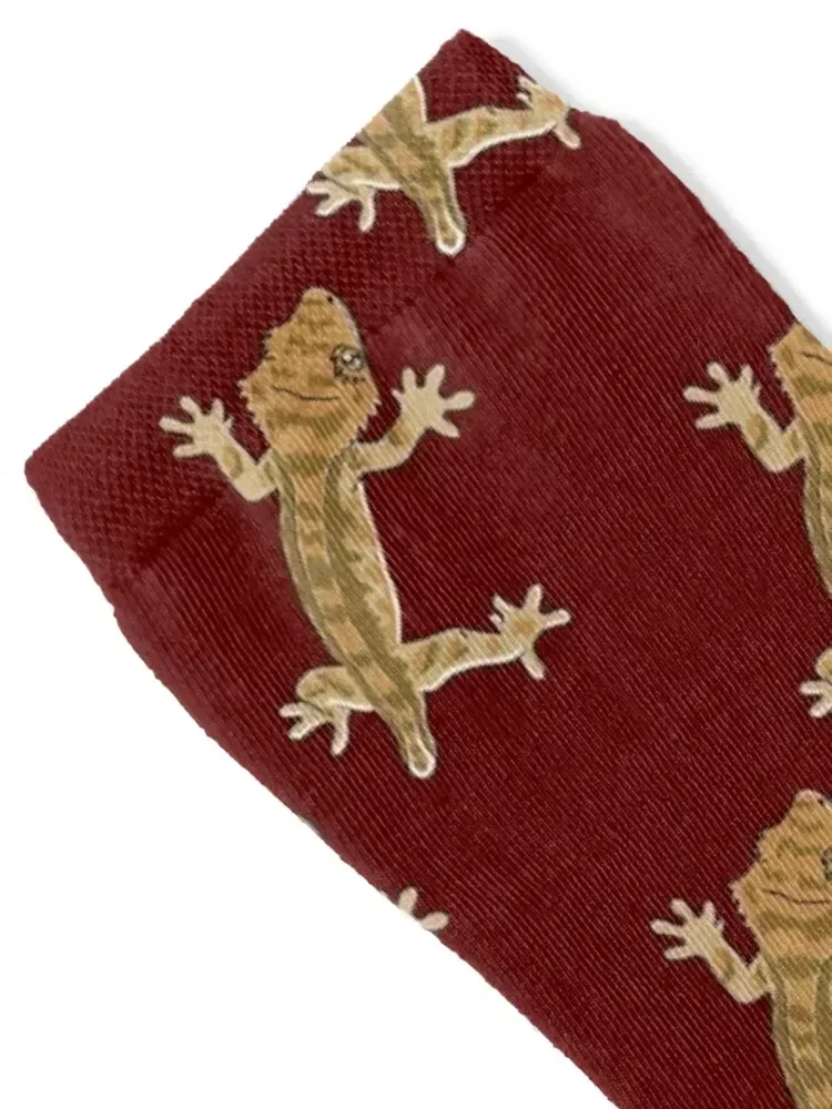 Crested Gecko - Nub Tail Socks retro custom sports loose snow Socks For Girls Men's