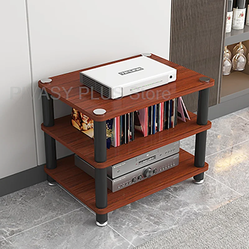 Soporte para amplificador HiFi de 5-70cm de altura, estante de audio de acero reforzado, marco de almacenamiento de 60CM de ancho, Panel E1 para reproductor de CD AMP de cine en casa