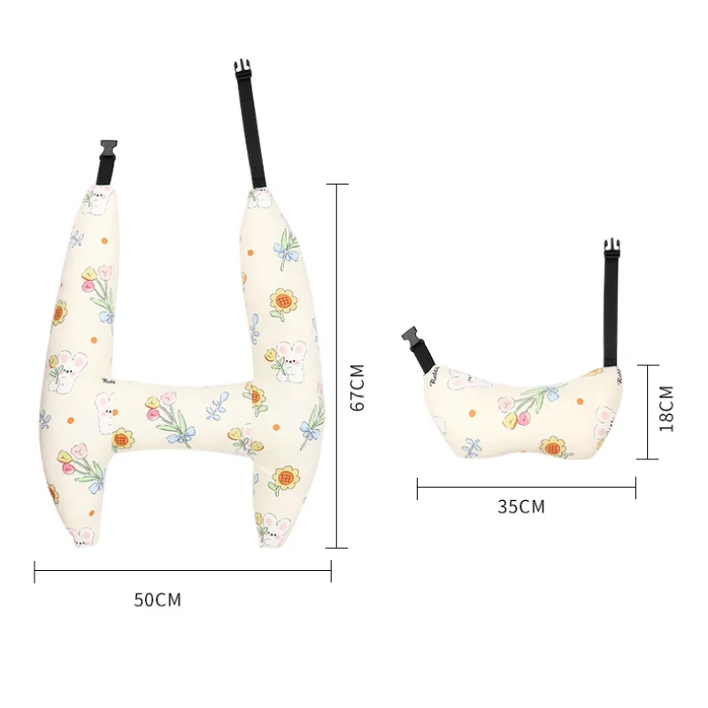 وسادة سفر آمنة على شكل حرف H لسلامة نوم السيارة، وسادة رأس للسفر تدعم وسادة الأطفال والكبار لوسائد الرقبة الآمنة لمقعد السيارات #6