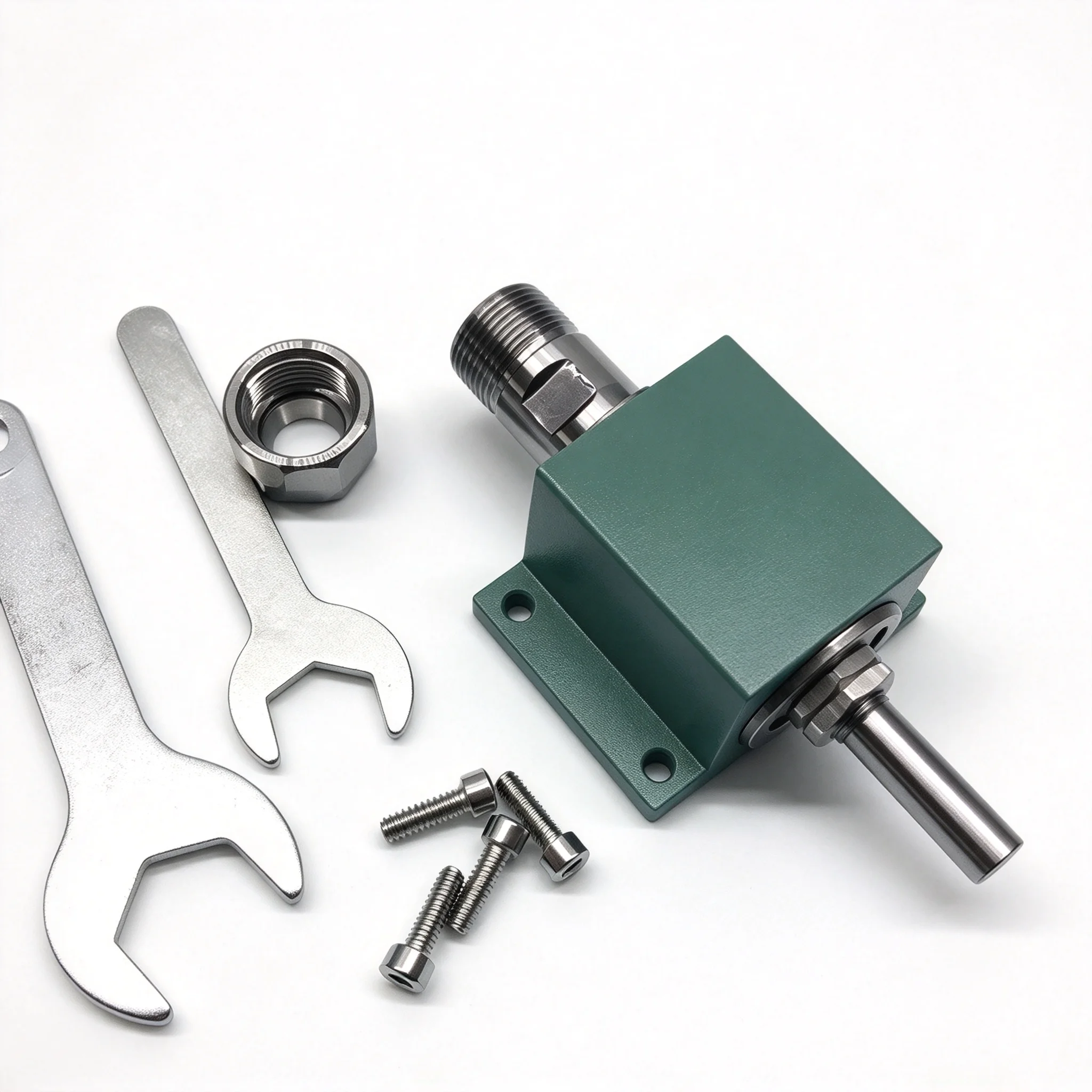 ER16 is used for high-precision drilling, milling, turning, and grinding, featuring a non-powered spindle, drilling, polishing,
