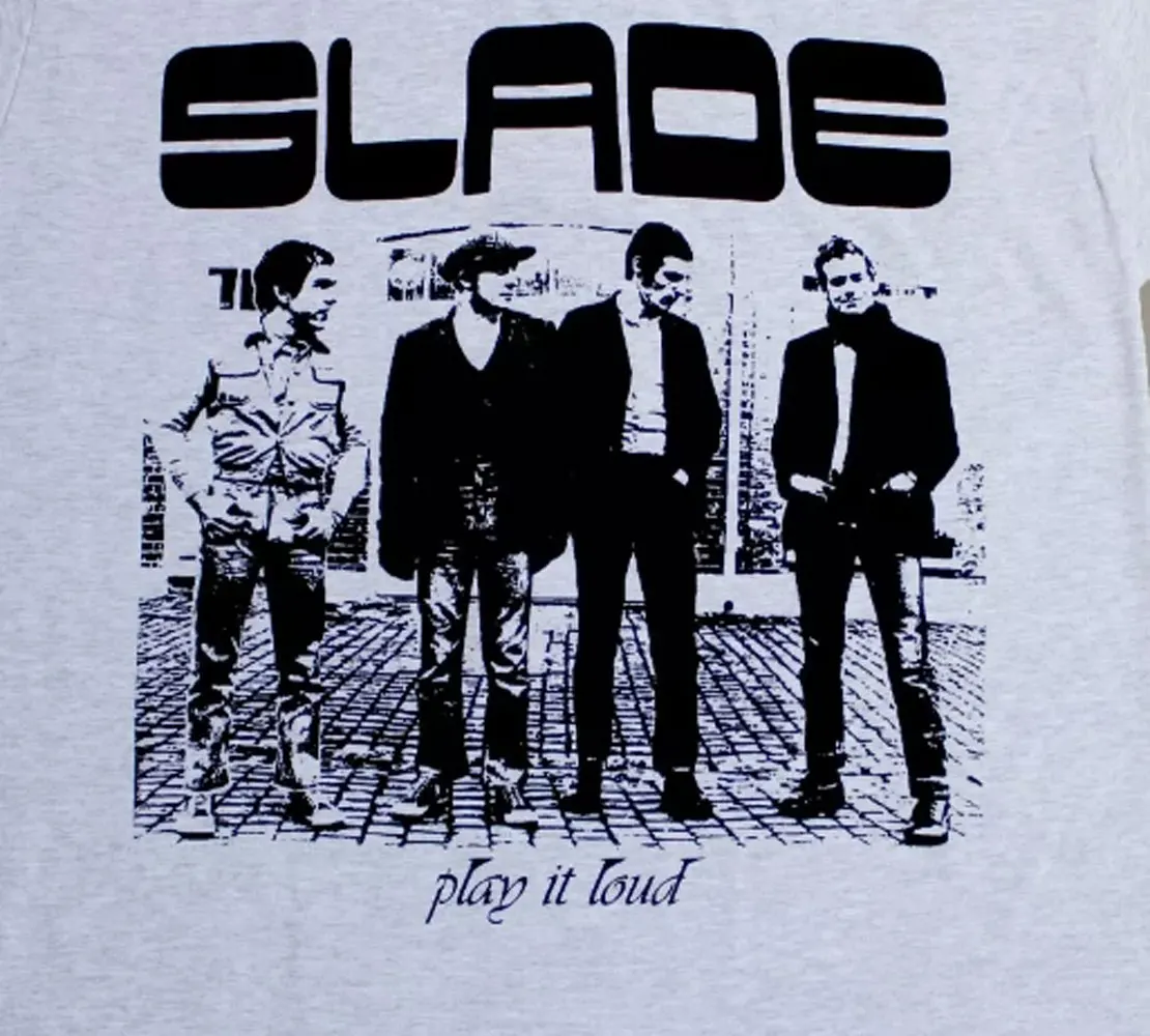 ZYXZ SLADE BAND PLAY IT LOUD 1970 SWEET NAZARETH SUZI QUATRO Gray  Graphic T Shirts Cotton Y2k Seasons Daily Tees Short 822315