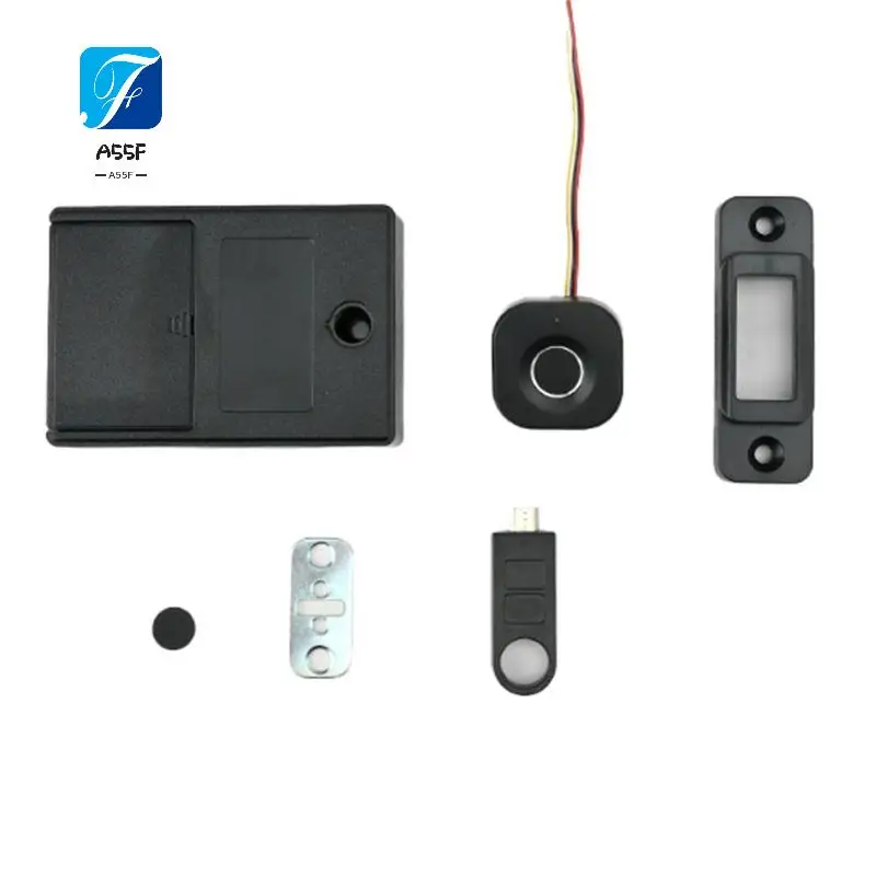 

A55F-Biometric Fingerprint Lock Black Keyless Cabinet Lock Smart Drawer Locks Door Lock