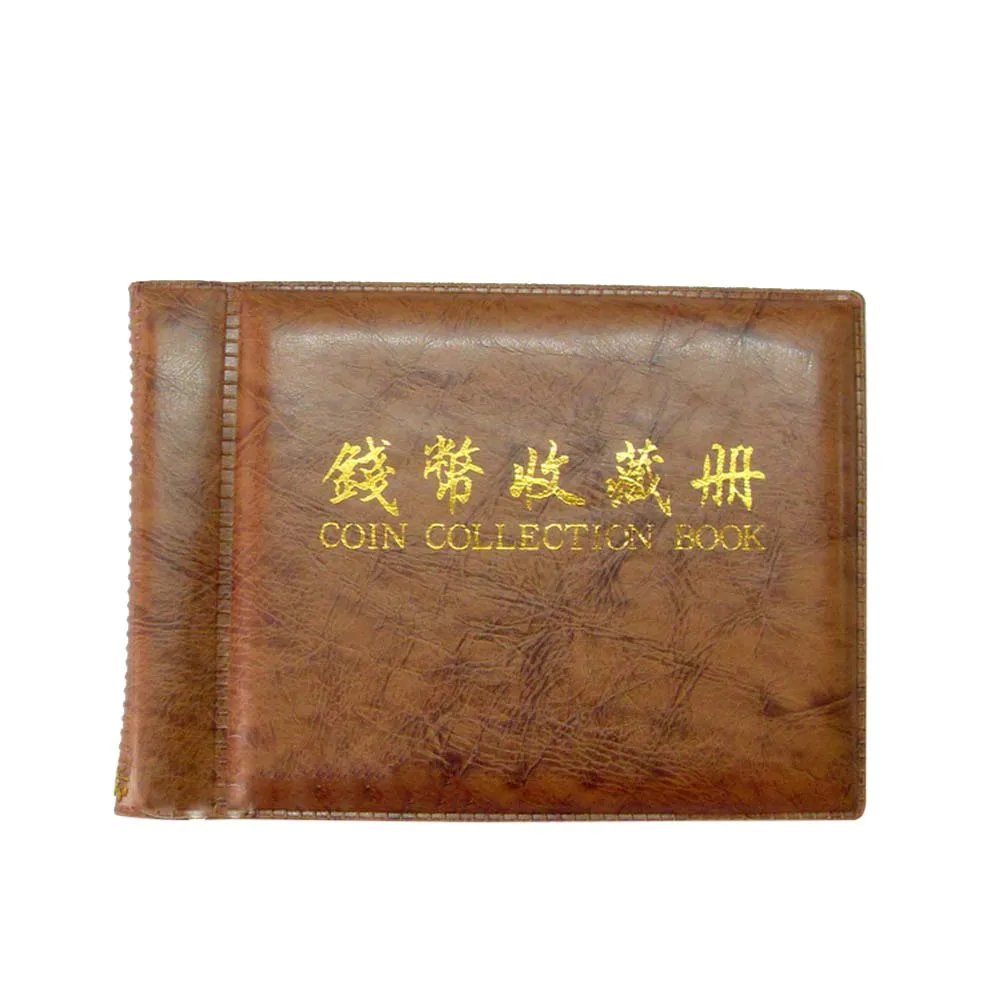 

60 Coins Album 10 Pages 60 Pockets Dark Green Portable Binder Coin Collecting Album for Caps Tokens Storage Display