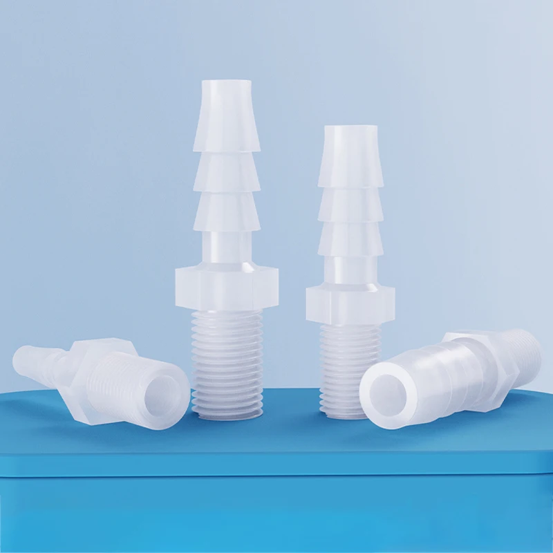 2/10pcs 2.8-25mm Full-size Male Thread PP/PE Connector Pagoda Joint Hose Barb Aquarium Tank Adapter Micro Irrigation System