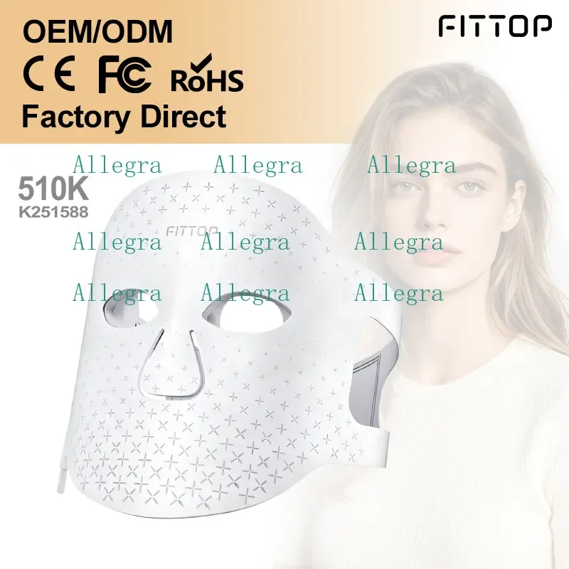 Professional Led Face Mask With Full Face 335 Lamp Beads Array and 5 Color for Luminous Radiant Complexion