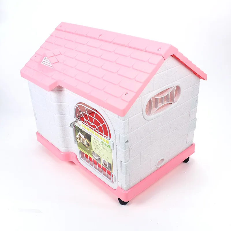 Wholesale Durable Waterproof Small Pet House Furniture Plastic Dog cat House for Kittens Puppies Rabbits and Dutch Pigs