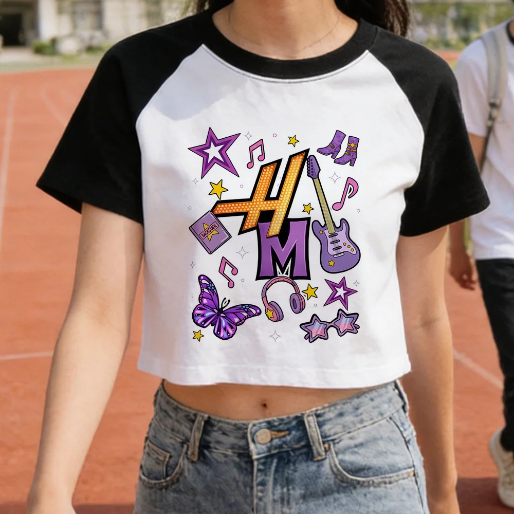 Hannah Montana Crop-Top Teenager lustig 2000er Manga günstige Tops T-Shirts Gothic 2000er Party Grunge Y2K – Detail 14