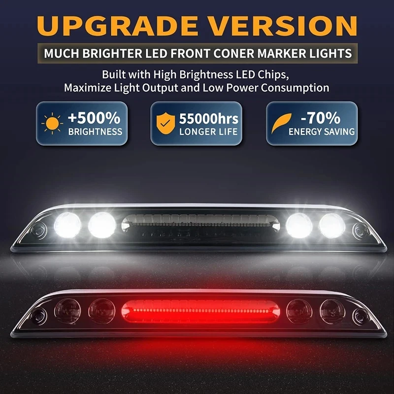 1Pcs LED Reverse High Mount 3RD Third Brake Lights For Ford F150 F250 F350 F450 Ranger Maverick Parking Stop Lamp