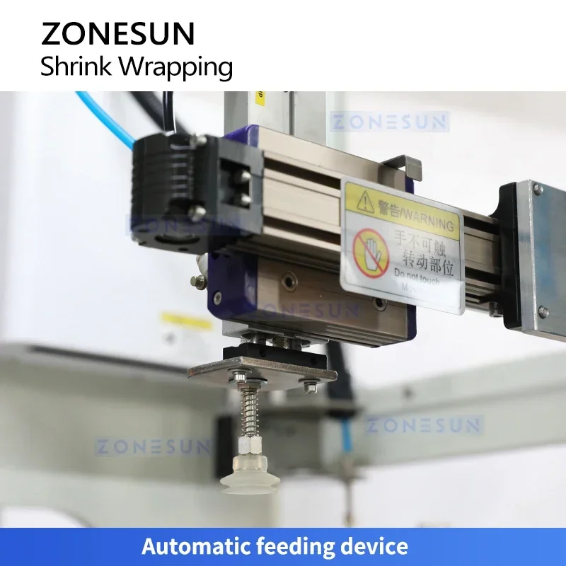 ZONESUN ZS-UDTB50 آلة وضع العلامات على الأكمام الدوارة المتقلصة أداة توزيع أوتوماتيكية لتغليف الزجاجات
