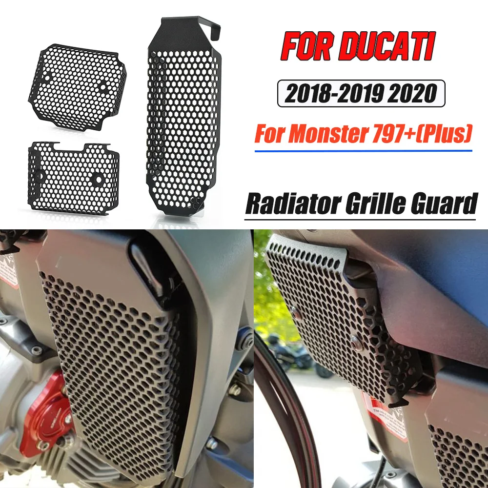

Motocycle Oil Cooler Guard Protection For Ducati Monster 797+ (Plus) 2018 2019 2020 MONSTER797 2017-2023 2024 Rectifier Guard
