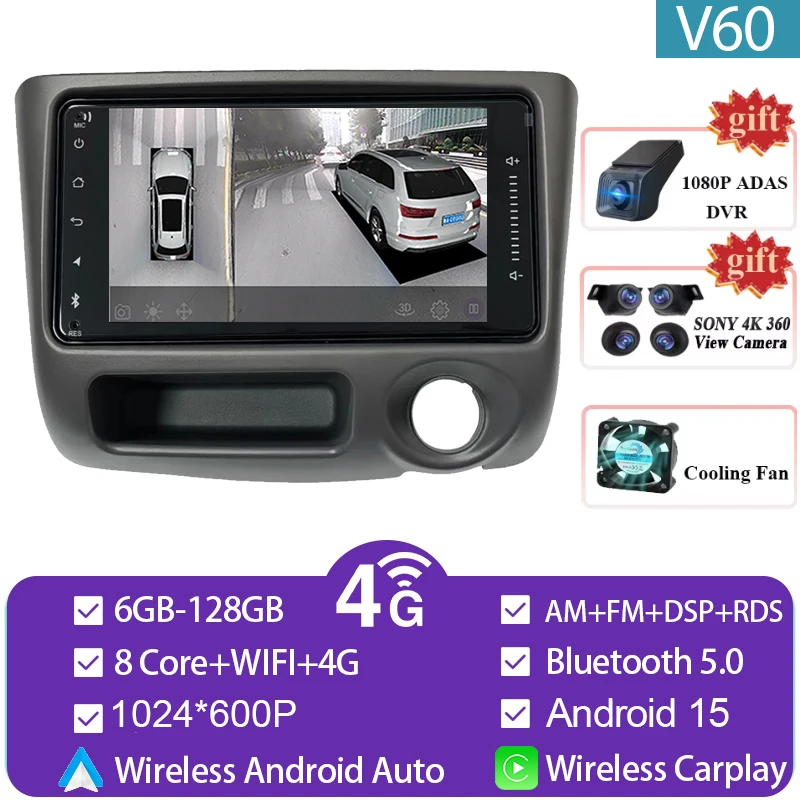 Autoradio Autoradio Voor Toyota Vitz XP10 Yaris Platz Echo 1999-2005 Multimedia Speler Video Carplay Android Auto BT Geen 2din DVD