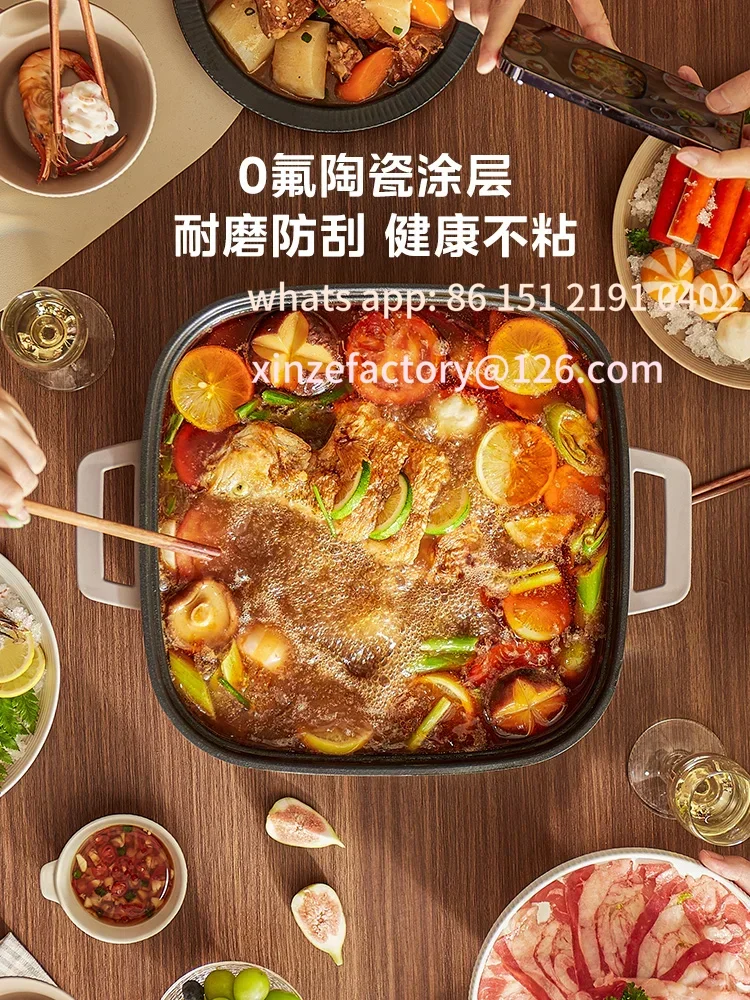 تكون مناسبة لـ 220 فولت من النوع المقسم IH elektrischer Hot Pot Multifunktionsherd، schnelles Kochen und Bratencustomizable