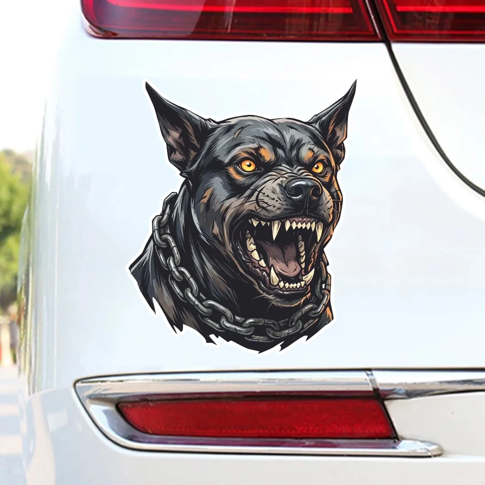 Hаклейка на авто Злой пес Car Sticker, Suitable for Laptop, Car, Truck, Van, SUV, Motorcycle, Wall, Bumper, Window