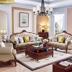 American Fabric Couch Living Room Sofa Set Modern Eucalyptus Wood Frame 3-Seater Sofa muebles de la sala Corner Sofa