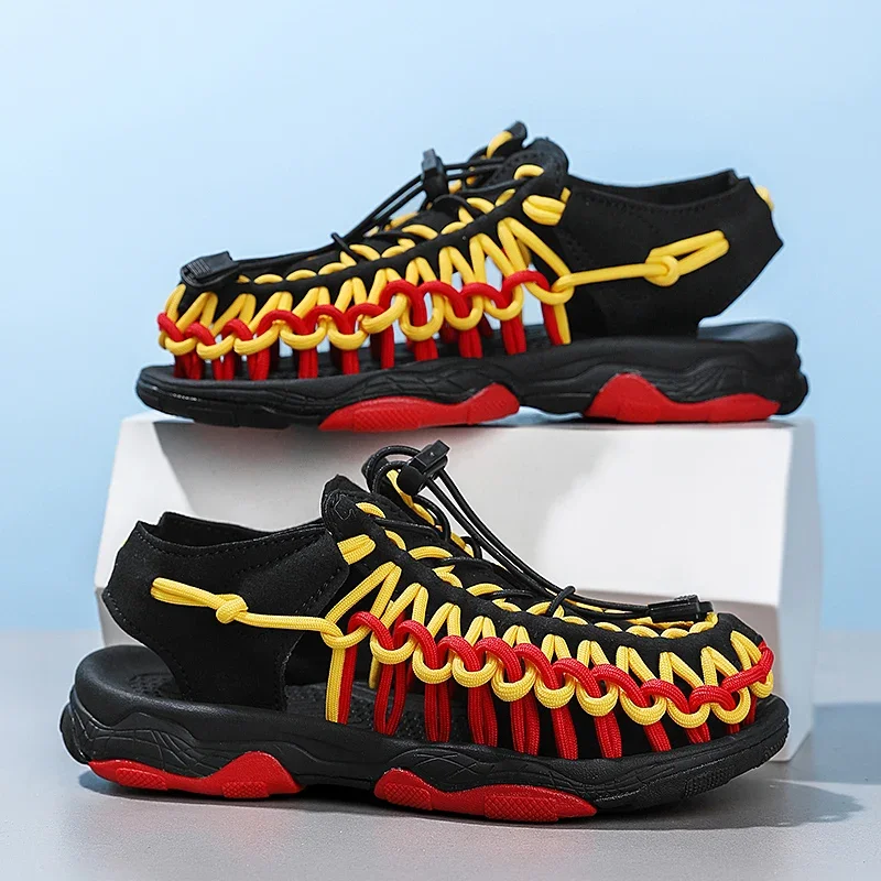 

Boys Beach Shoes Outdoor Sneakers Sandals Rubber Non-slip Casual Sandals for Children Hot Sale Kids Sports Sandals Summer