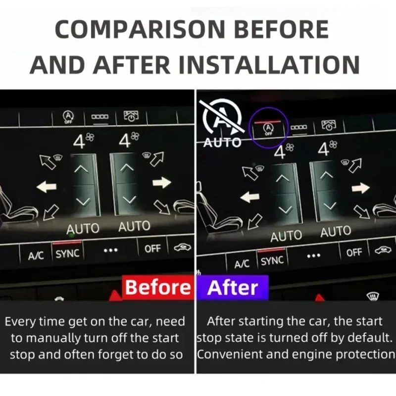 Auto Start Stop Eliminator System Off Device Cancell Close Plug Disable Cable For Audi A6 S6 RS6 C8 A7 S7 RS7 A8 S8 Q7 SQ7 Q8
