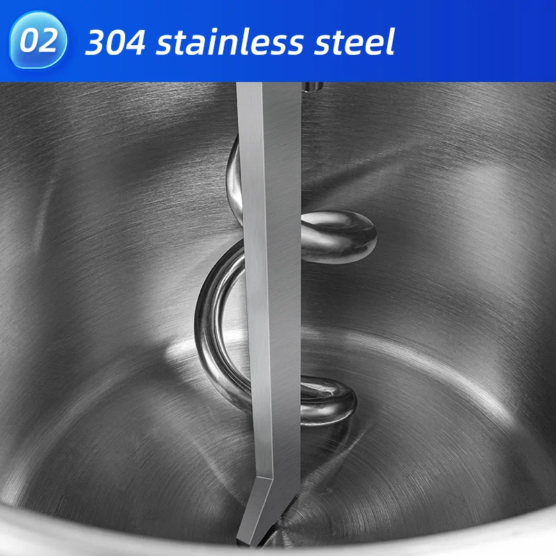 Stainless Steel Electric Kitchen Mixer Dough Kneading Machine Double Speed Commercial Spiral Dough Mixer