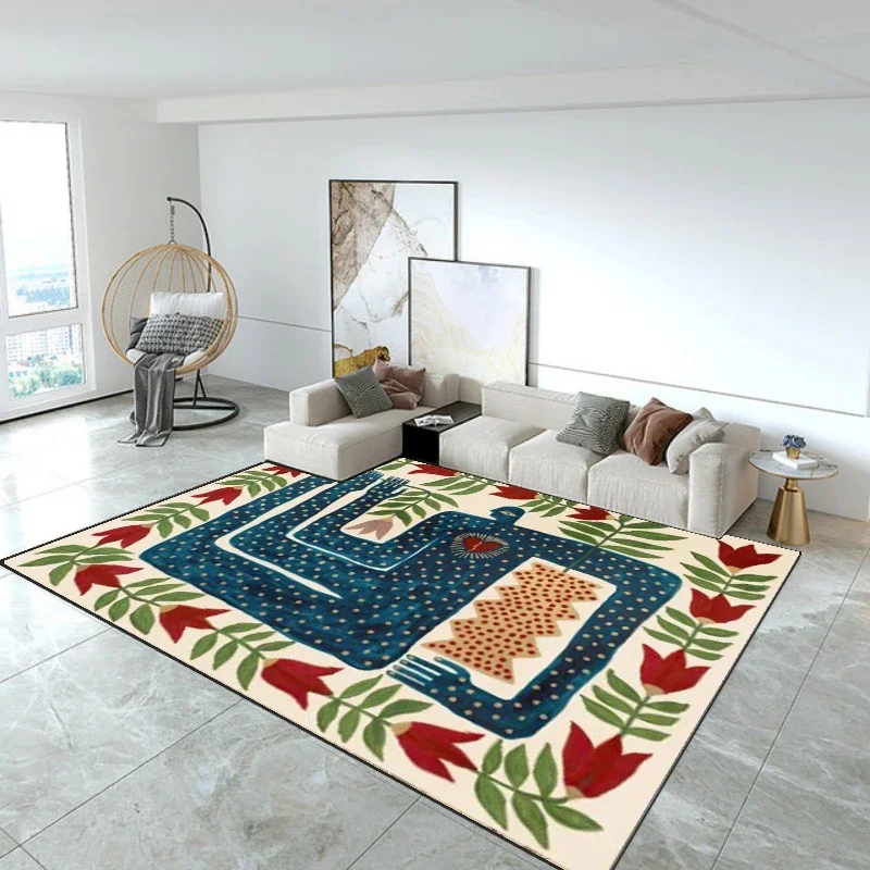 Carpet for Living Room Fashion Advanced Home Decoration Coffee Tables Bedroom Plush Mat Large Area Cloakroom Rug ковер Tapis 러그