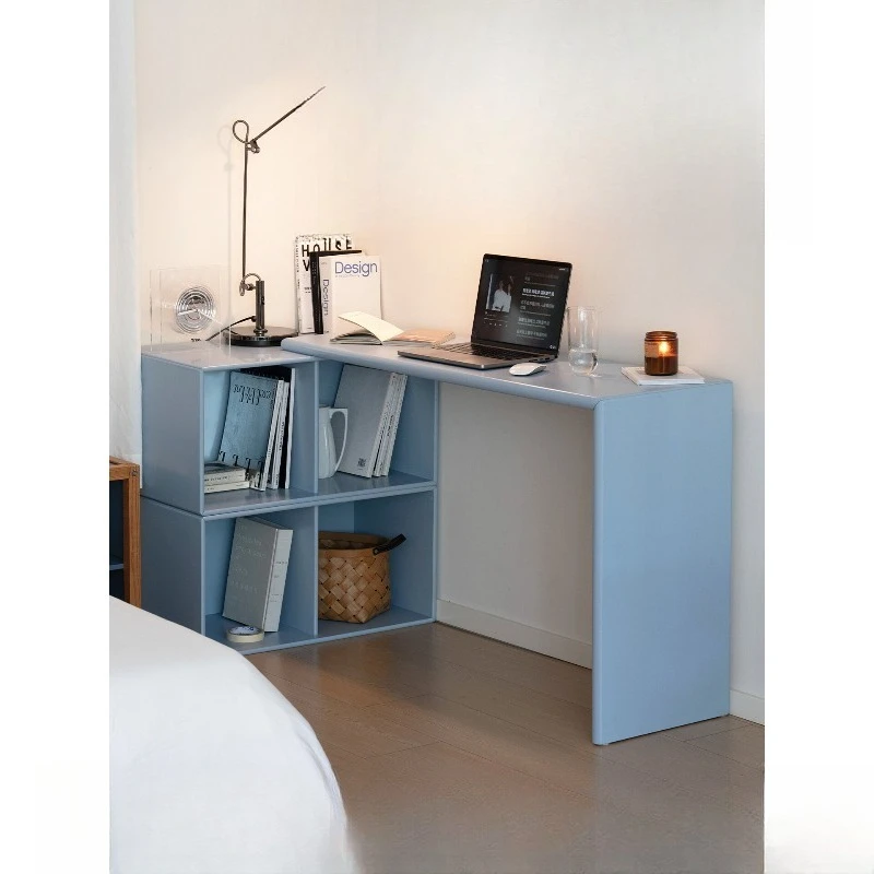 corner desk, bedroom, household chest, integrated simple rotating L-shaped computer table, semi-set dressing table