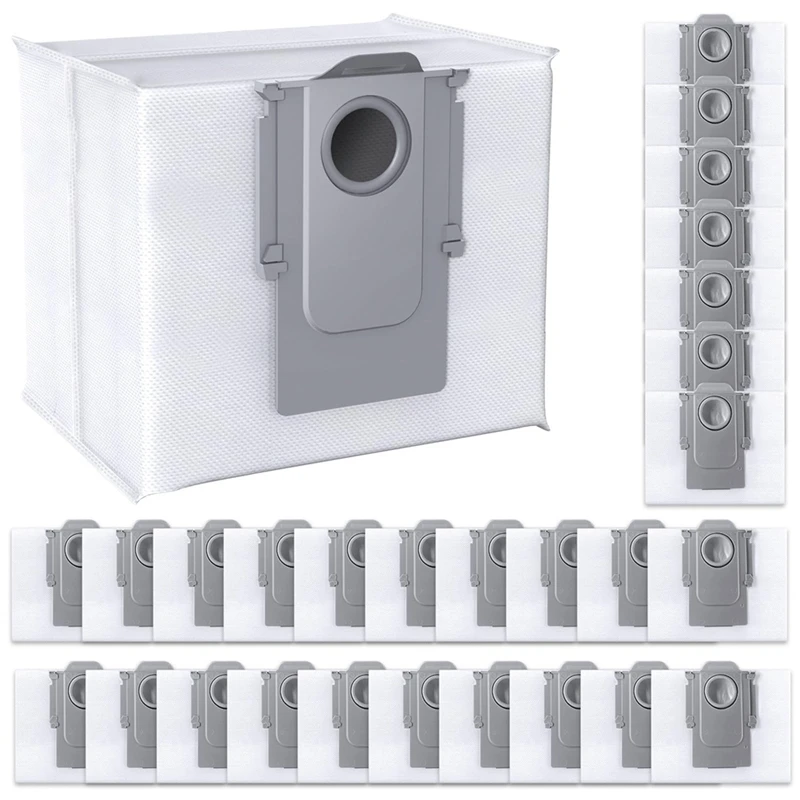Sacs de Rangement Sous Vide pour Roborock, 28 Paquets, Sacs à Poussière, pour S8 + Pro Ultra, S7 Maxv Ultra, Q8 Max +,Q7,Q5Automatic D343