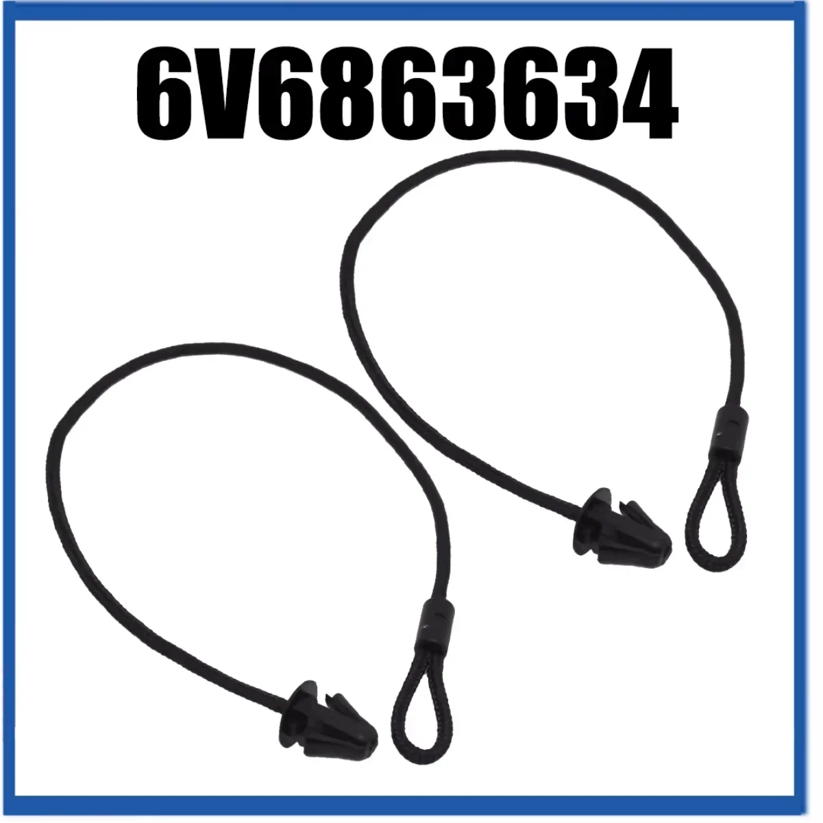 2pcs Parcel Shelf String Trunk Shelf Lanyard For Skoda For Fabia 2014-2021 6V6863634 Replace Car Accessories