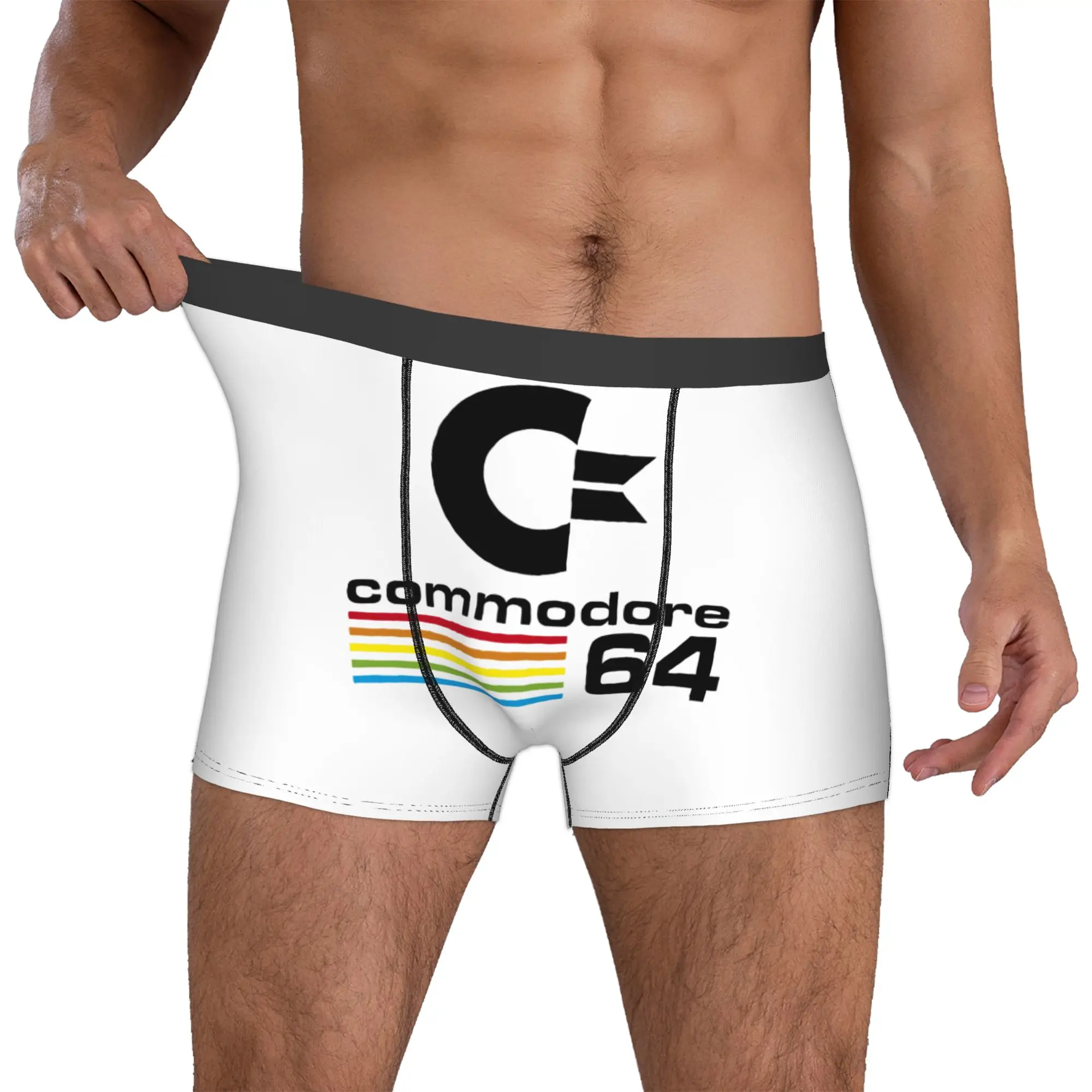 

Commodore 64 Underwear Male Printed C64 Amiga Computer Boxer Shorts Panties Briefs Soft Underpants