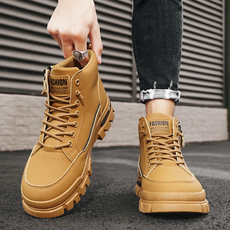 عرض أحذية الكاحل رجل عسكري التكتيكية أحذية رجالي أحذية رجالية أحذية الشتاء أحذية عمل السلامة الرجال دراجة نارية التمهيد الثلوج عالية