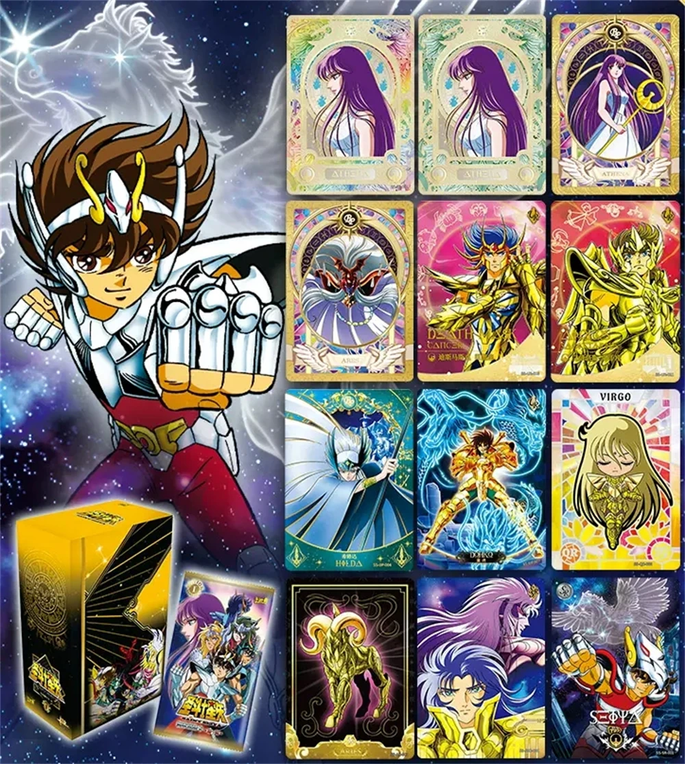 KAYOU Saint Seiya Cards Original The Latest First Bullet Collection Cards Cloth Awakening Birthday Gift Boys Toys Anime Characte