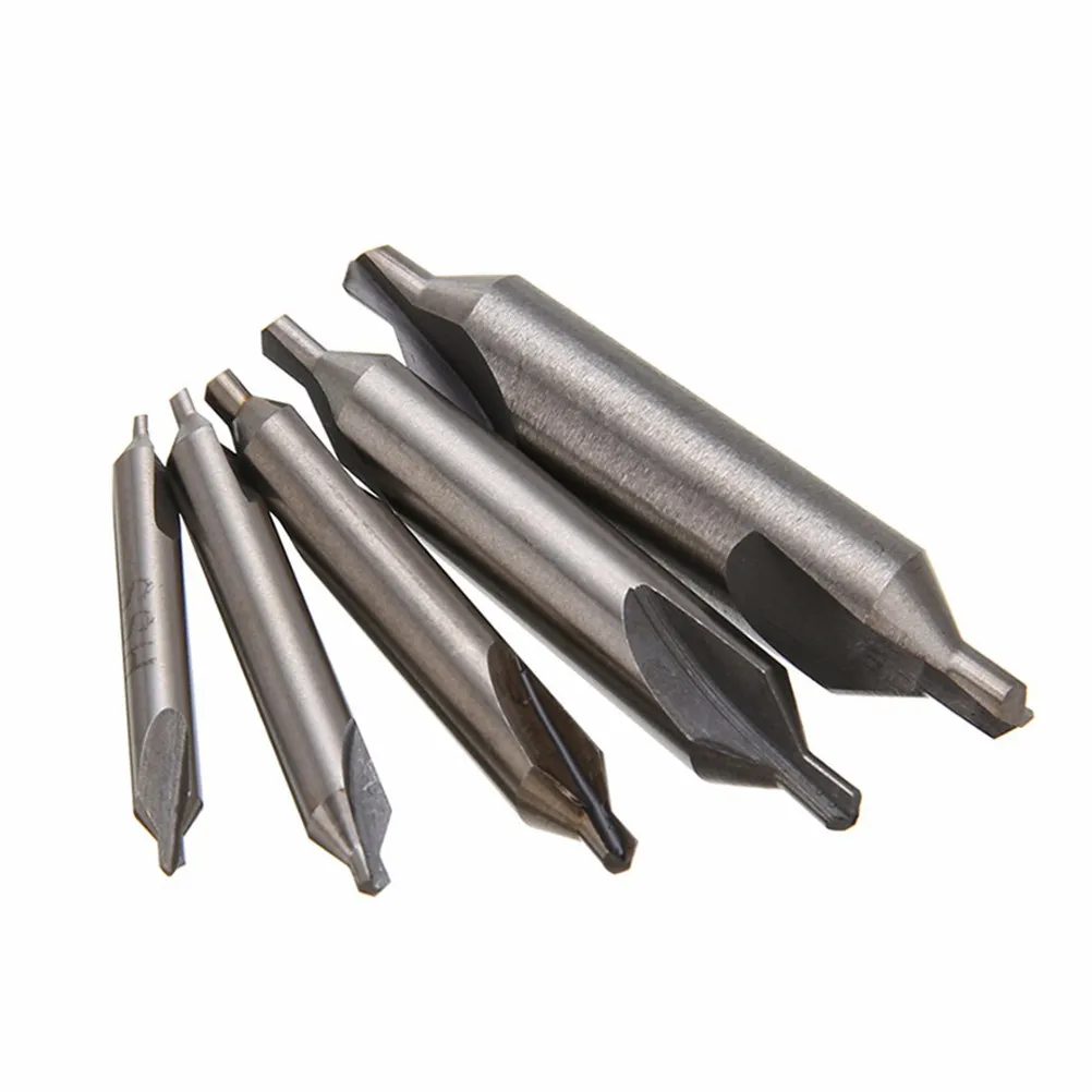 

6Pcs Hss Center Drills Double Ended Spotting Drill Bit Set for Lathe Metalworking High Speed Steel Center Drill Bit Set