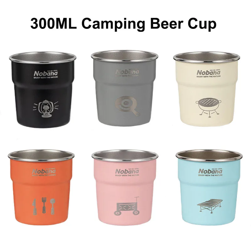 

304 Stainless Steel Outdoor Camping Mug, Beer Cup, Coffee Mug, Travel Mug, Picnic Tea, Milk, BBQ Tumblers, Water Drinking Cup 30