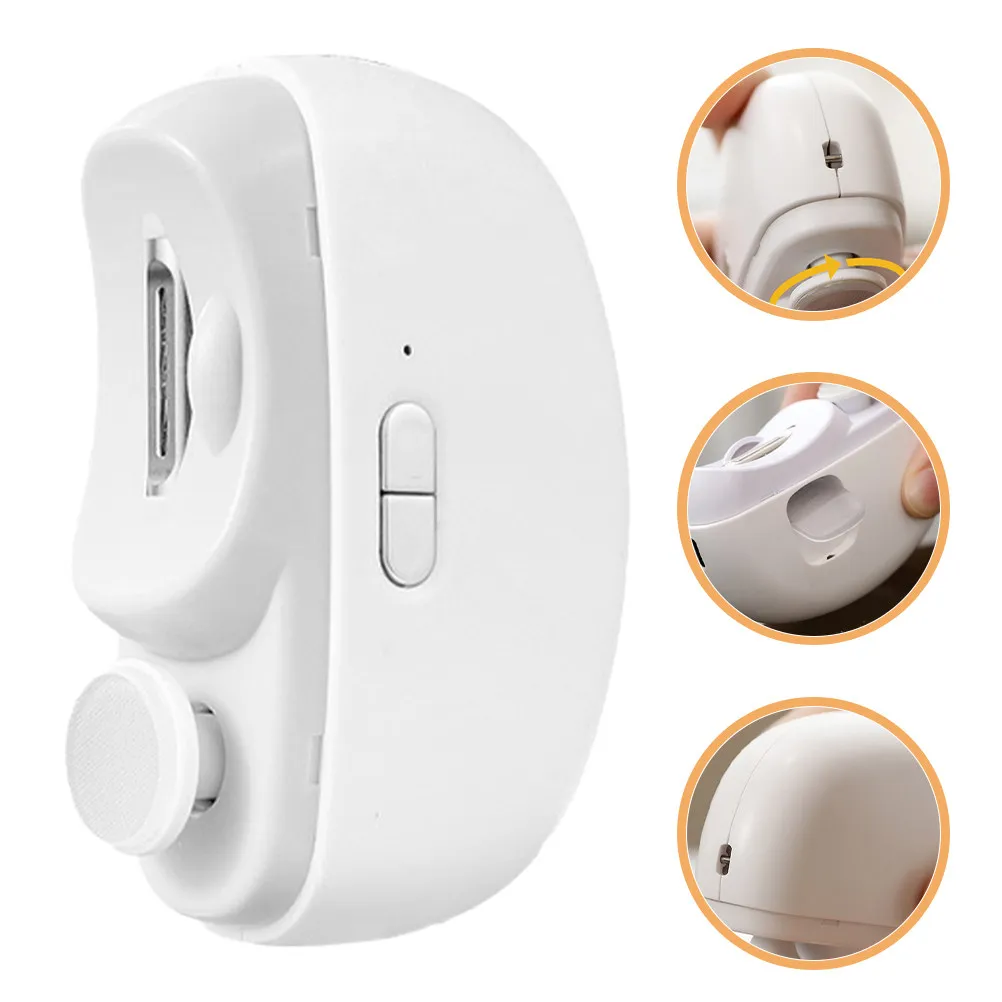 

Electric Nail Clipper 2 in 1 Automatic USB Rechargeable Fingernail Trimmer Light Baby Kids Adult Senior Portable Nail File