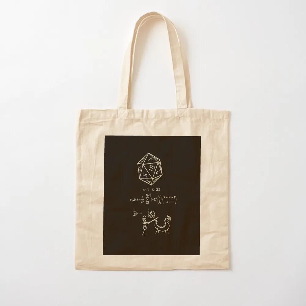 The science of 20 sided dice. Tote Bag tote bag custom Gift bags woman shopping bag