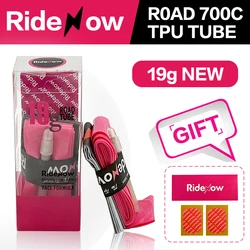 Ridenow Ultralight 19g TPU Tube 700x18-28c Road Bike Inner Tire 45mm/65mm/85mm 700c Super Light Inner Tube For Dics Brake Bike