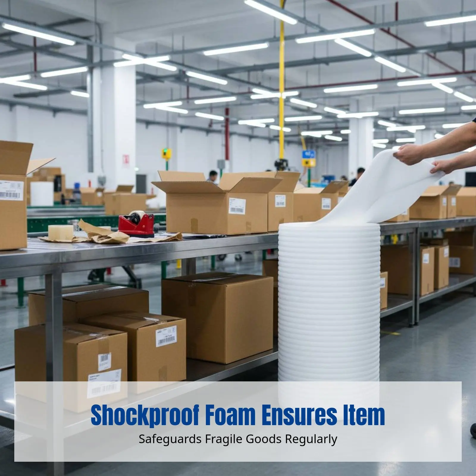 

EPE Foam Roll, Protective Packaging Film, Cushioning Material for Moving, Furniture, Wood Floor, Air-Filled Wrap Sheet