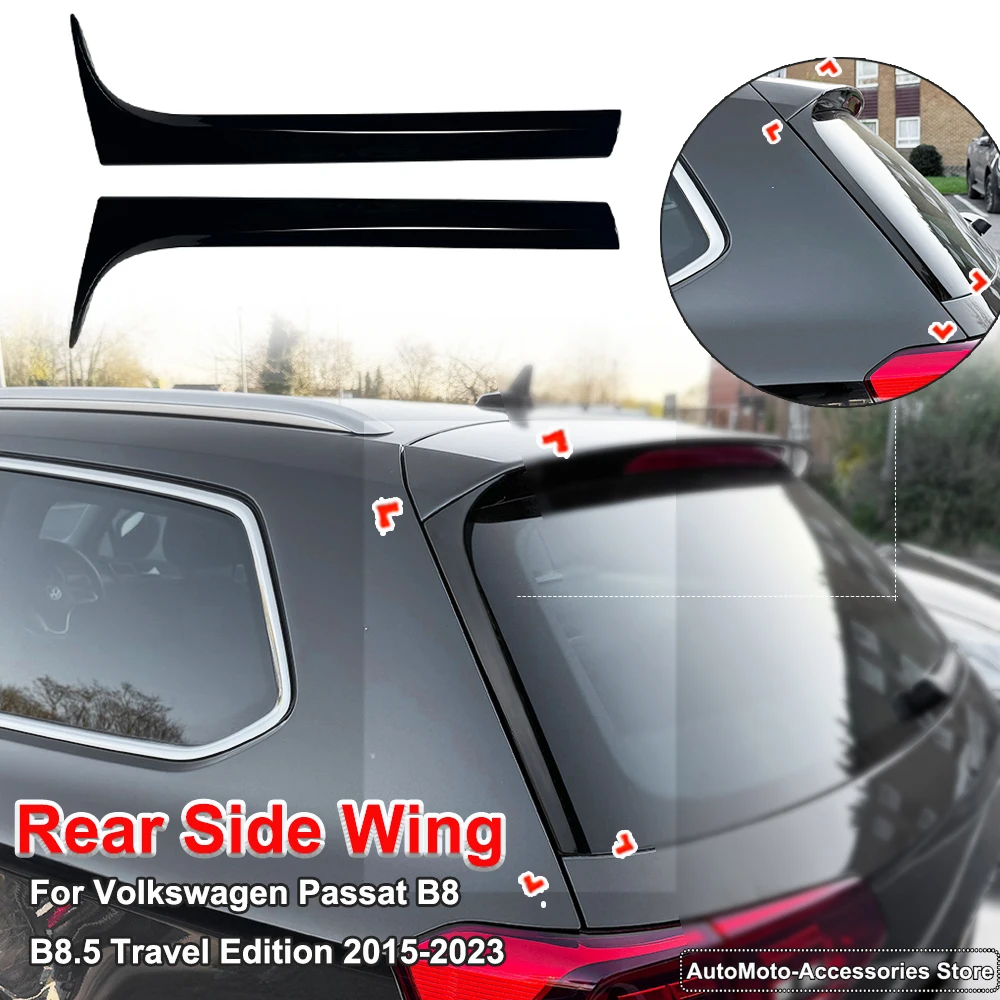 Para volkswagen passat b8 b8.5 2015-2023 edição de viagem asa lateral traseira spoiler carro corpo kit decoração exterior modificação