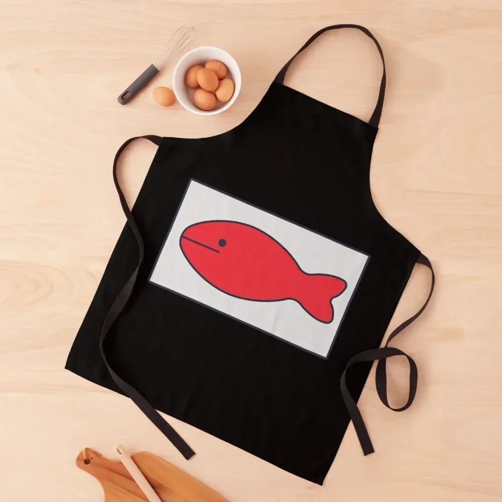 Odd Taxi Odokawa Fish Hat Apron Kitchen For Men beauty master Apron