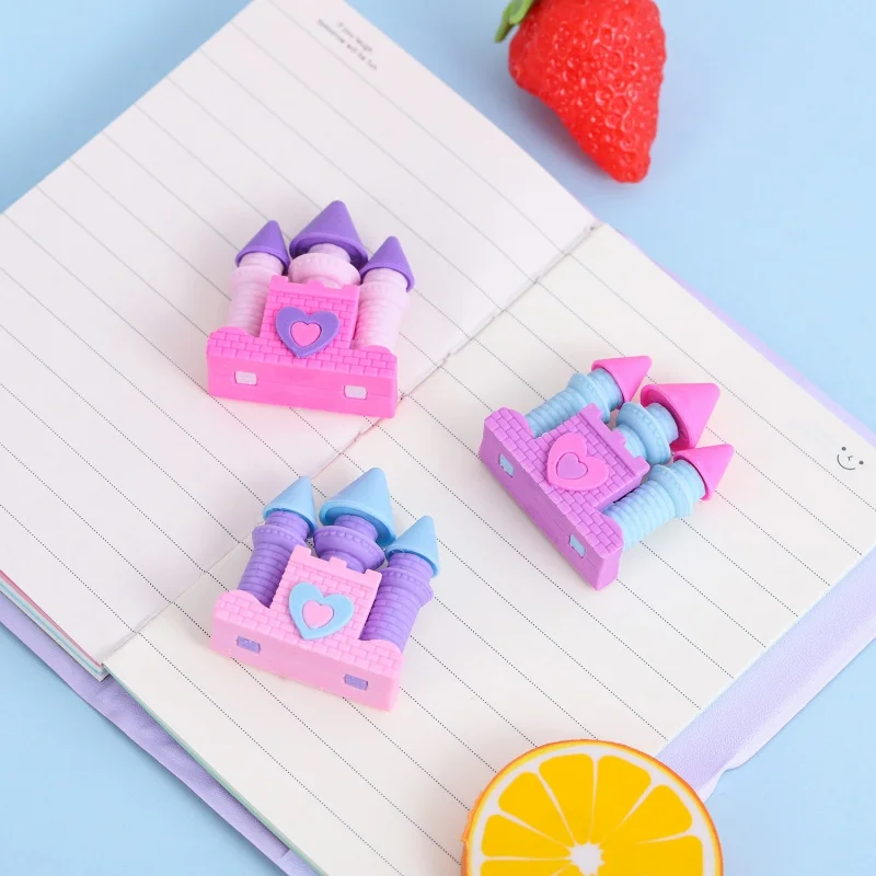 Eraser Creative Princess Dream Castle Eraser Student Eraser Stationery Wholesale June 1 Final Christmas Gift Prizes