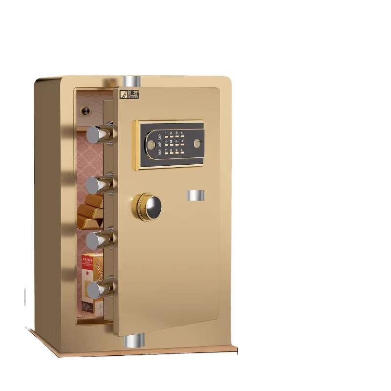 

Умный безопасный прикроватный столик, бытовой шкаф для хранения в спальне, замок с паролем по отпечатку пальца, цельнометаллический противоугонный сейф