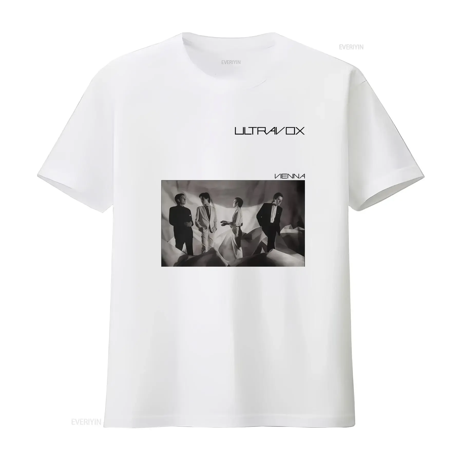 Ultravox Vienna Music Band T Shirt Cotton with Chris Cross Warren Cann Billy Currie Print Retro Rock Style for Lovers vintage
