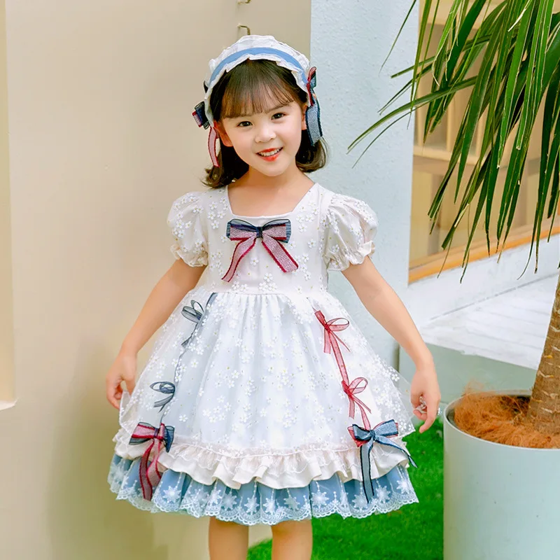 Kids Dress for Girls Baby Cute Lolita Style Birthday Party Dress Wedding Dresses Princess Vestidos Summer Costume for Girls