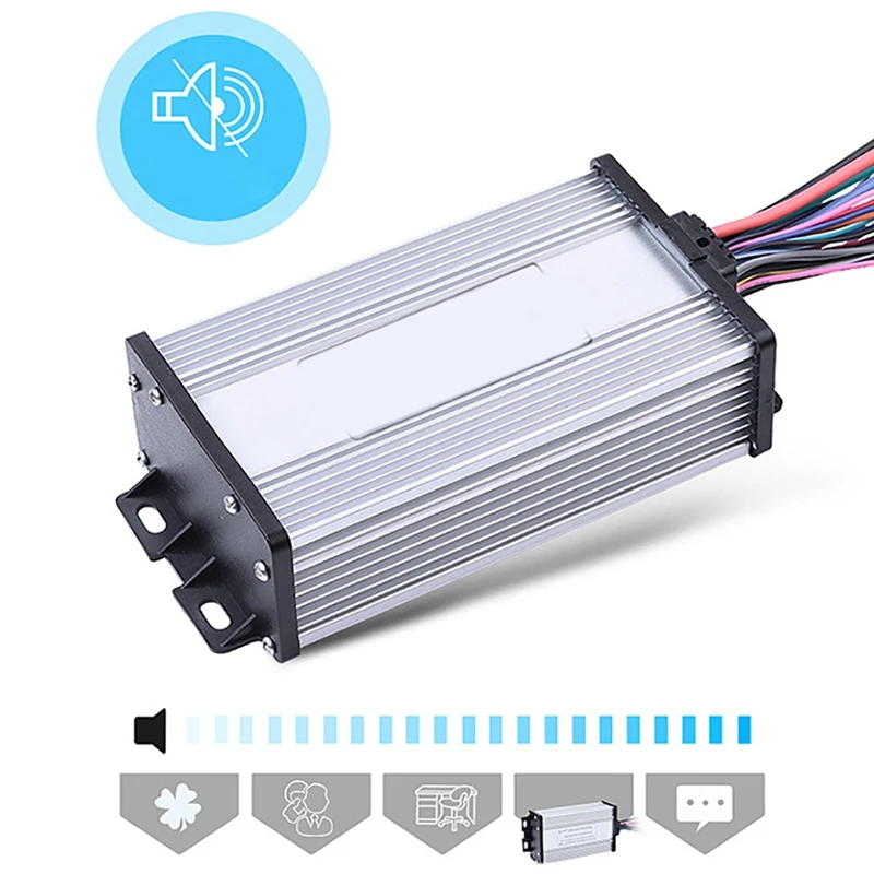 Hot AD-48V 600W 12Tubes Brushless Controller Aluminium Alloy E-Bike Brushless Motor Controller For Electric Bicycle Scooter