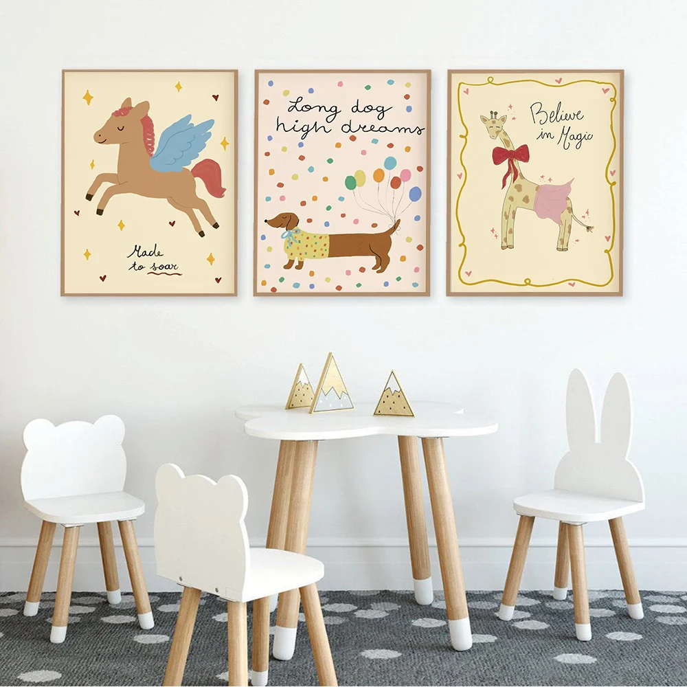 Vintage Rocking Horse Giraffe  - Baby Nursery Vintage Decor ulasan dan harga