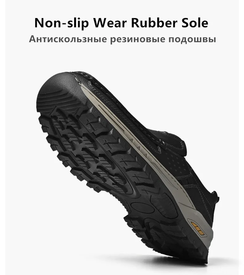 Marke Männer Schuhe Hohe Qualität Aus Echtem Leder männer Casual Schuhe Slip Auf Komfort Business Mann Wohnungen Schuhe Outdoor Männer arbeit Schuhe – Detail 8
