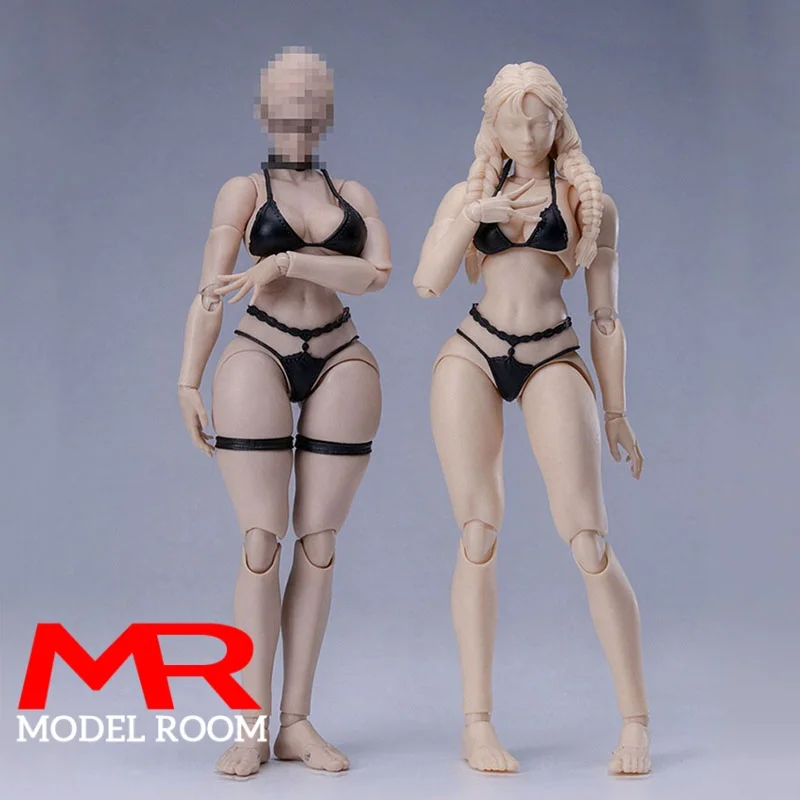 Notaman NT-04 1/12 Scale Female Super Flexible Joint Body 16cm Girl White Yellow Action Figure Articulated Body with Head Sculpt