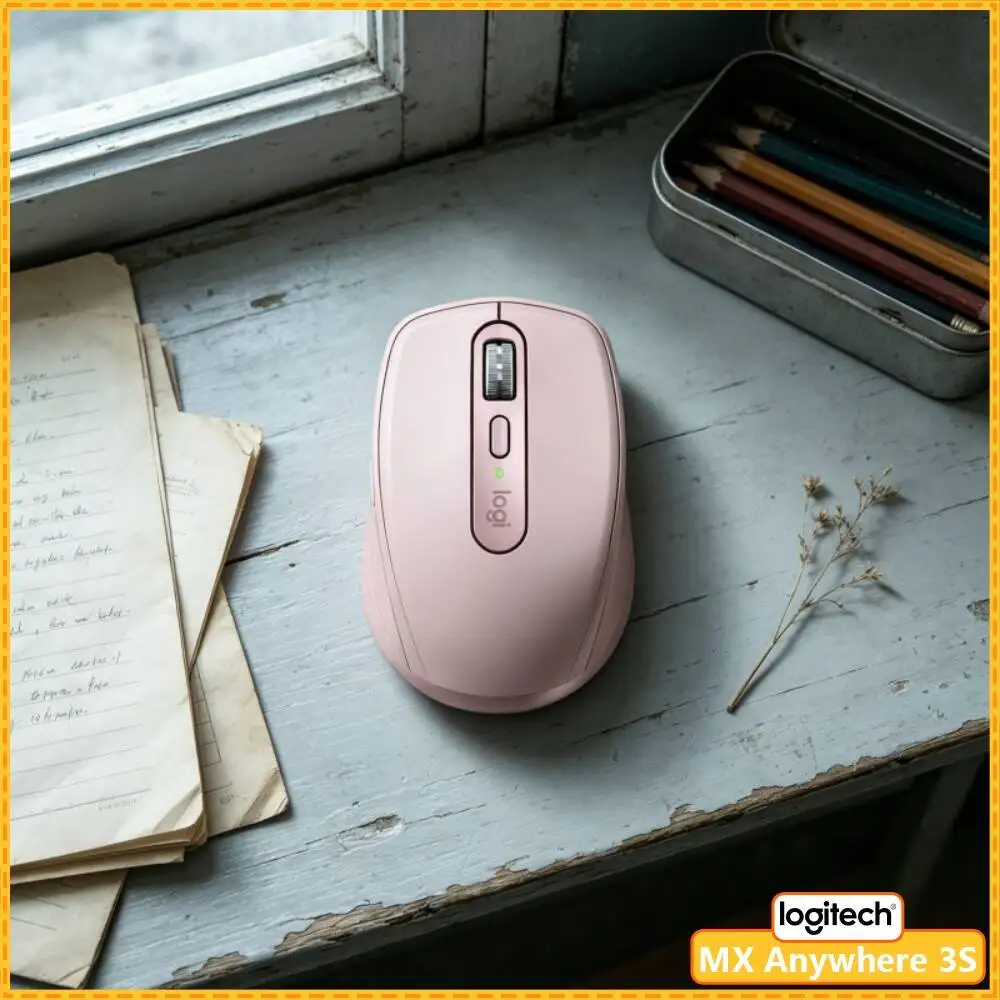 Wireless MX Anywhere 3S - 8000 DPI, MagSpeed Scroll, Anti-Slip, Great for Fitness Co-working Space & Shared Desk