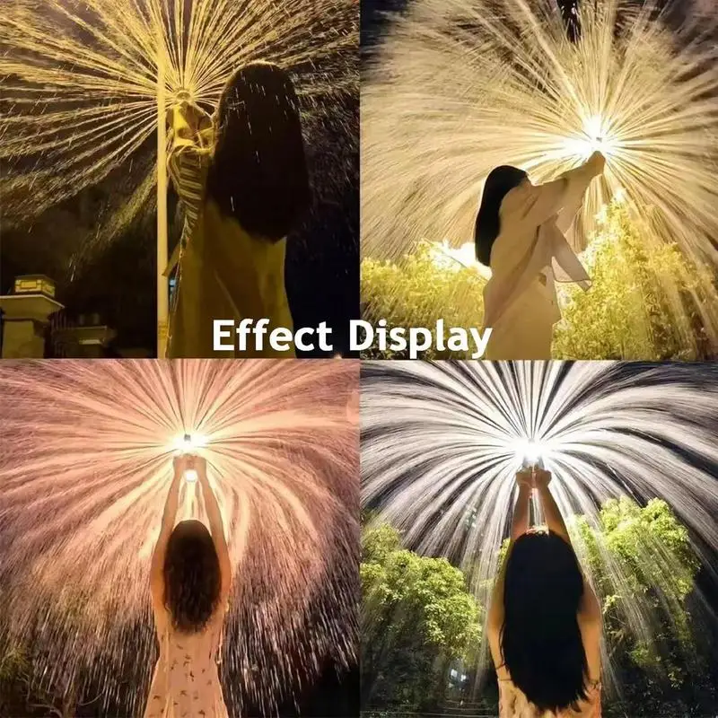 Pulverizador de agua para niños, rociador de agua de fuegos artificiales para parejas, 3 modos de pulverización, actividad de verano, juego de playa reutilizable para festivales