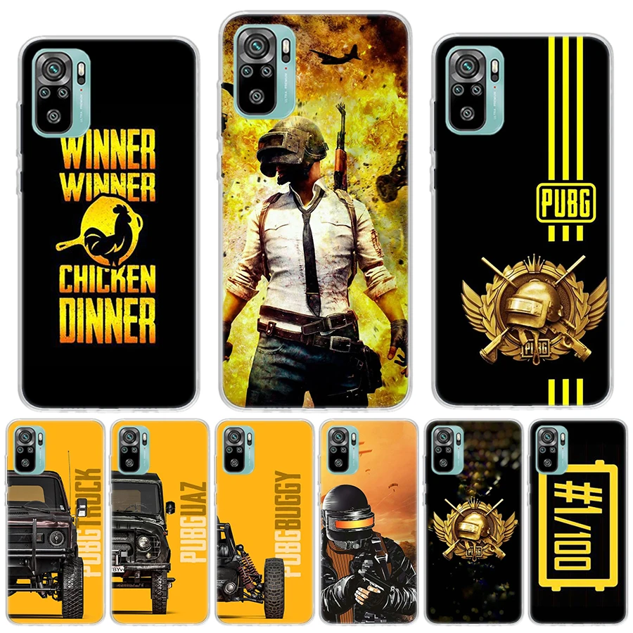 PUBG Winner Chicken Dinner Silicon Call Phone Case For Xiaomi Redmi 10 10C 12 12C 9 9C 9A 10A 9T 8A 7A 6A 8 7 6 Pro 10X K40 K30