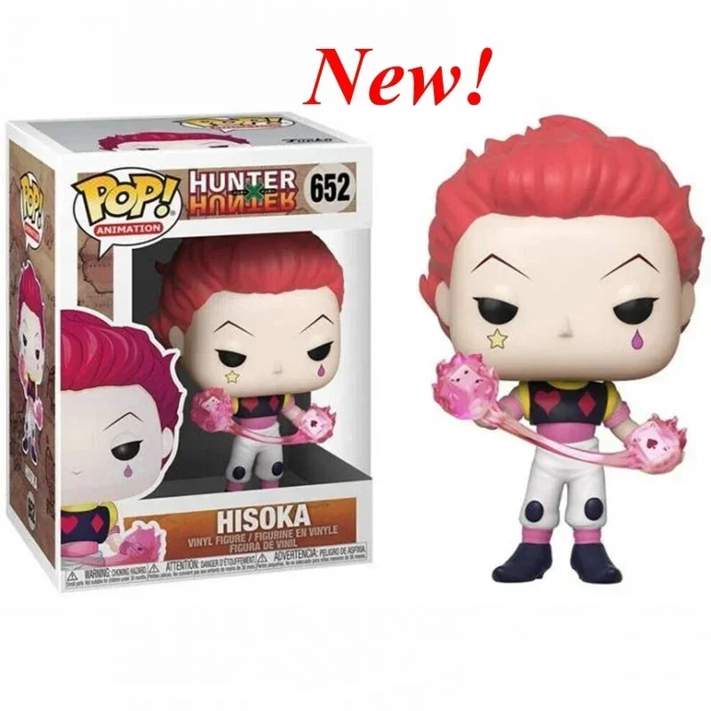 Chegada NOVA Série Funko Pop Hunter Hisoka # 652 Anime Action Figure Brinquedos Coleção Bonecas Presentes para Crianças Presentes