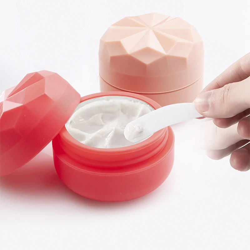 Mini Creme Jar Organizador Box, Dispensador Portátil de Viagem, Caixa De Armazenamento De Silicone, Garrafa Recarregável Cosmética, Recipiente Vazio, 20ml