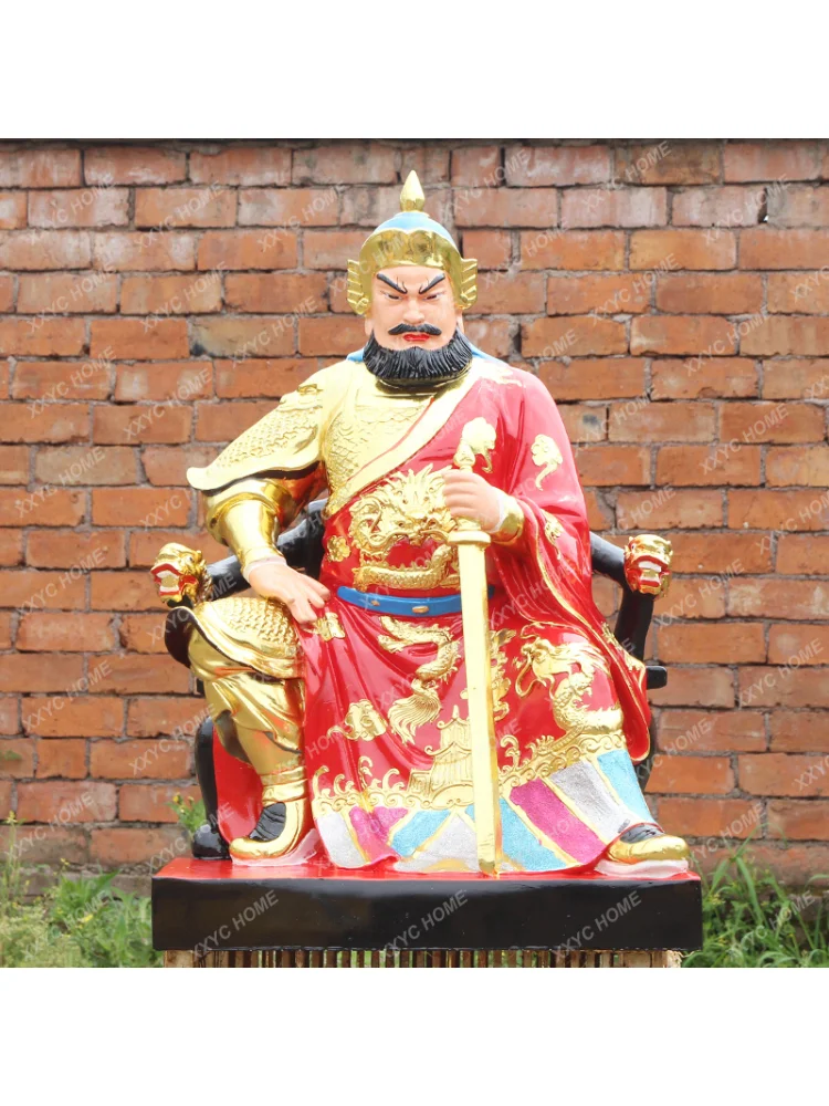 General Statue of Huayin Palace Shop Temple Decoration Resin Buddha Statue Martial Arts Emperor Five-Way Lord Marshal Statue